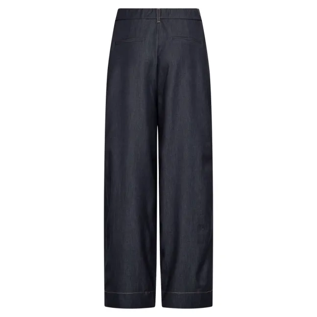 Terry Barrel Pant Navy Denim