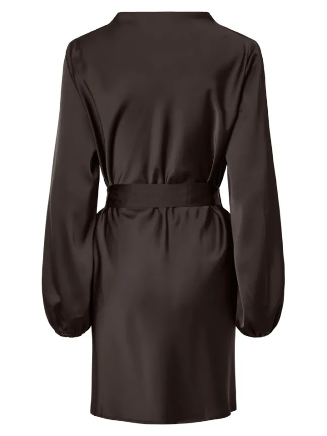 Thea LS Dress Coffee Bean