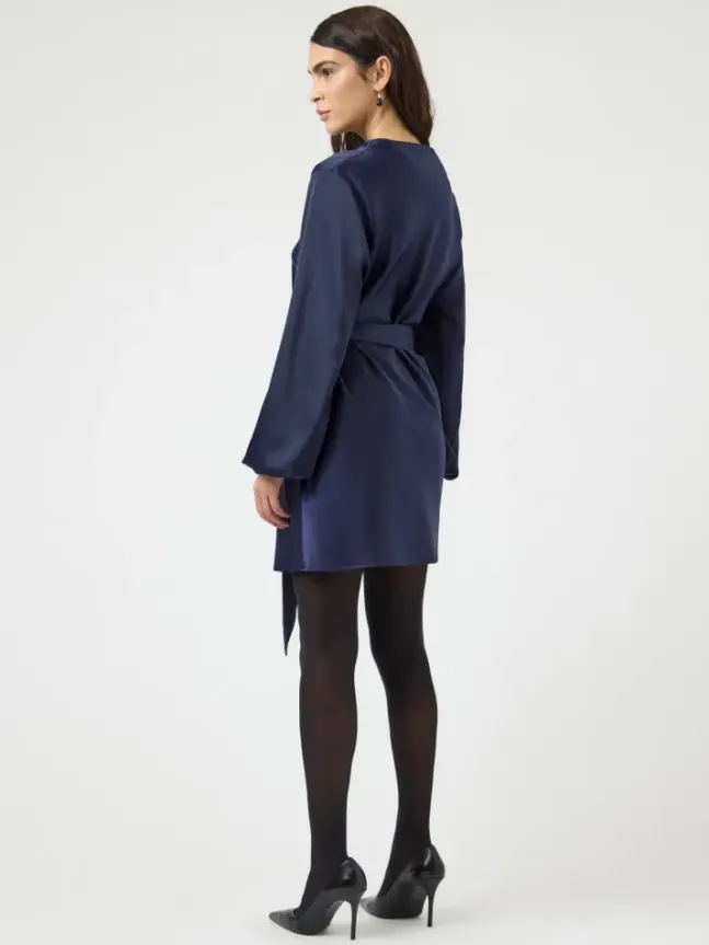 Thea LS Dress Evening Blue