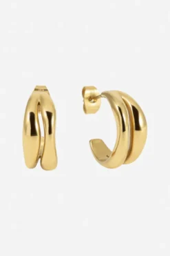 The Big Curved Hoops Gold
