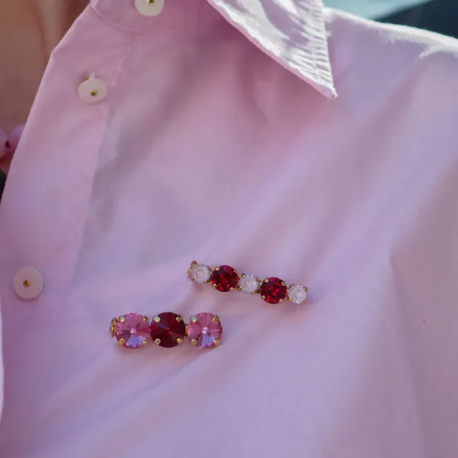 The Quintet Brooch Blush