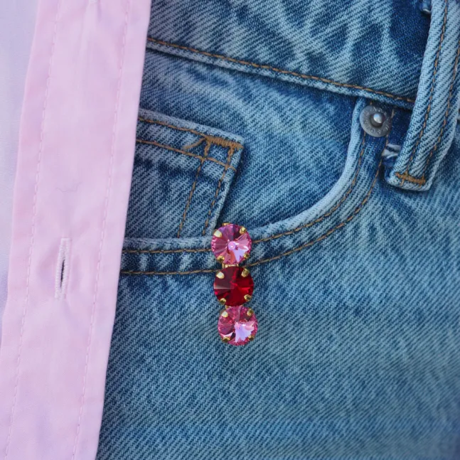The Quintet Brooch Blush