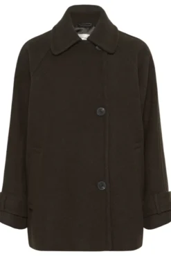 Thora Minona Coat R Chocolate Brown