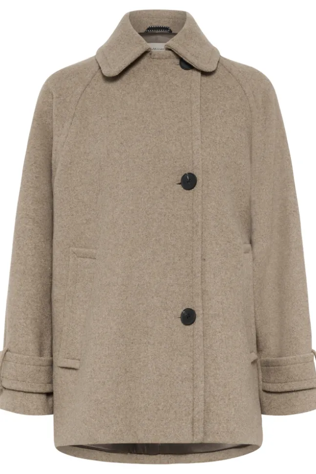 Thora Minona Coat R Sandy Grey Melange
