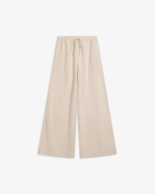 Tide Linen Pants Raw Beige