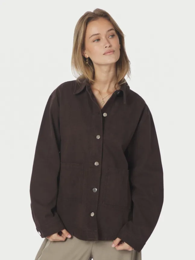 Tikken Solid Jacket Dark Brown