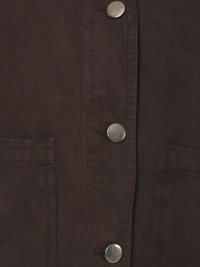 Tikken Solid Jacket Dark Brown
