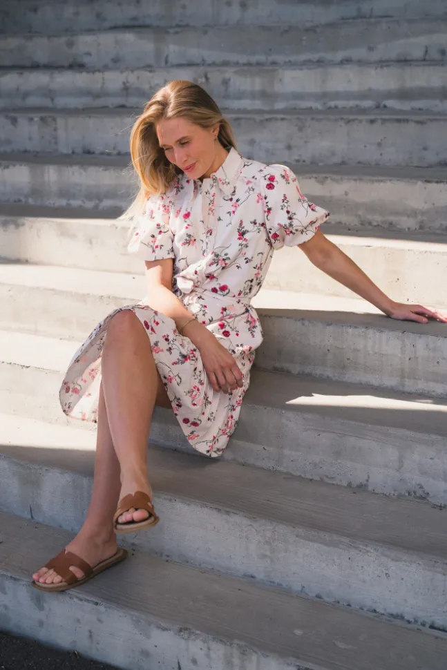 Tilera SS Shirt Dress Birch New Botira Print