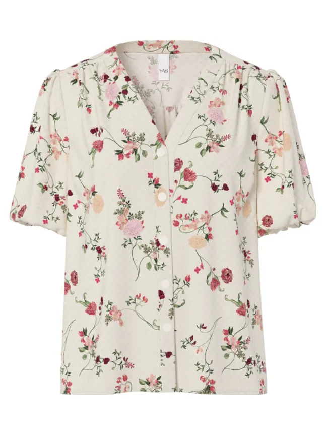Tilera SS V-Neck Shirt Pristine New Botari Print
