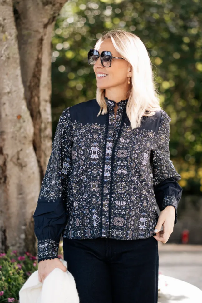 Tillo LS Shirt Navy Blazer