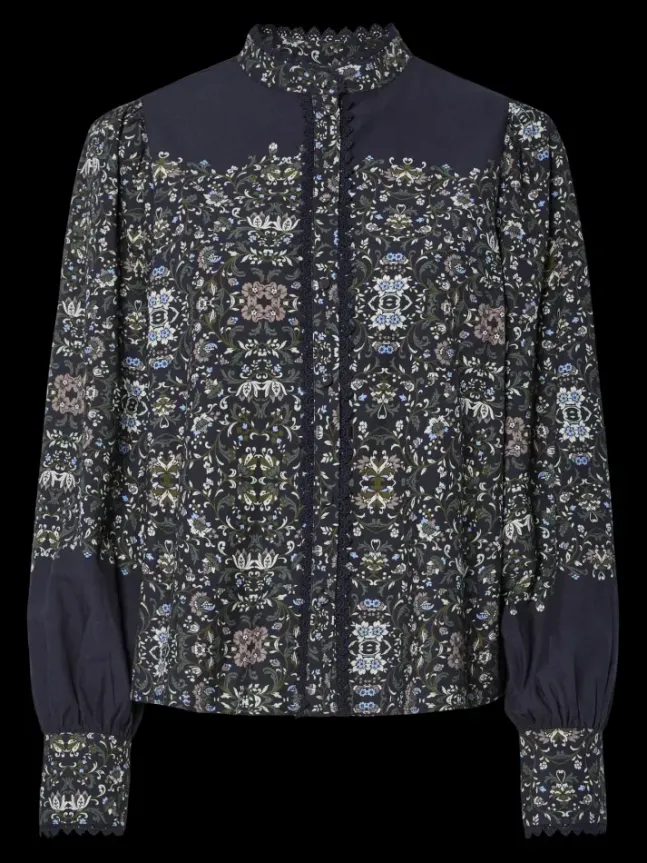 Tillo LS Shirt Navy Blazer