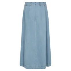 Tilly Anya Pleat Skirt Fade Denim
