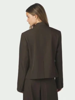Tiria Structure Blazer Dark Brown
