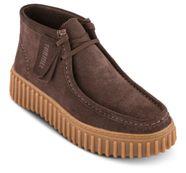 Torhill Moss Dark Brown Suede