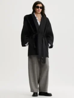 Trinelle Wool Coat Black