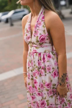 Tulip Maxi Dress V-Neck Romantic Blossom
