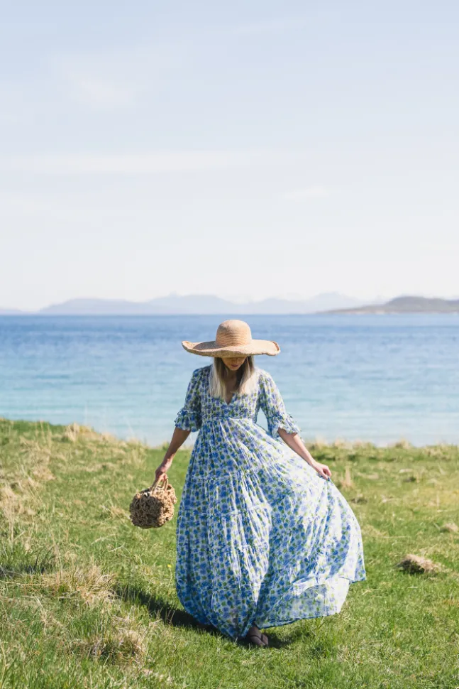 Twisted Maxi Dress Peonies