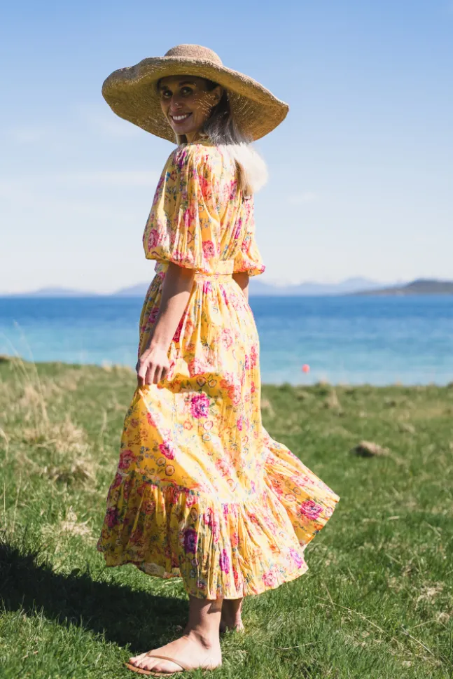 Twisted Midi Dress Daylight Blossom