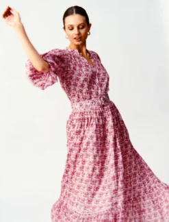 Twisted Midi Dress Wildflowers