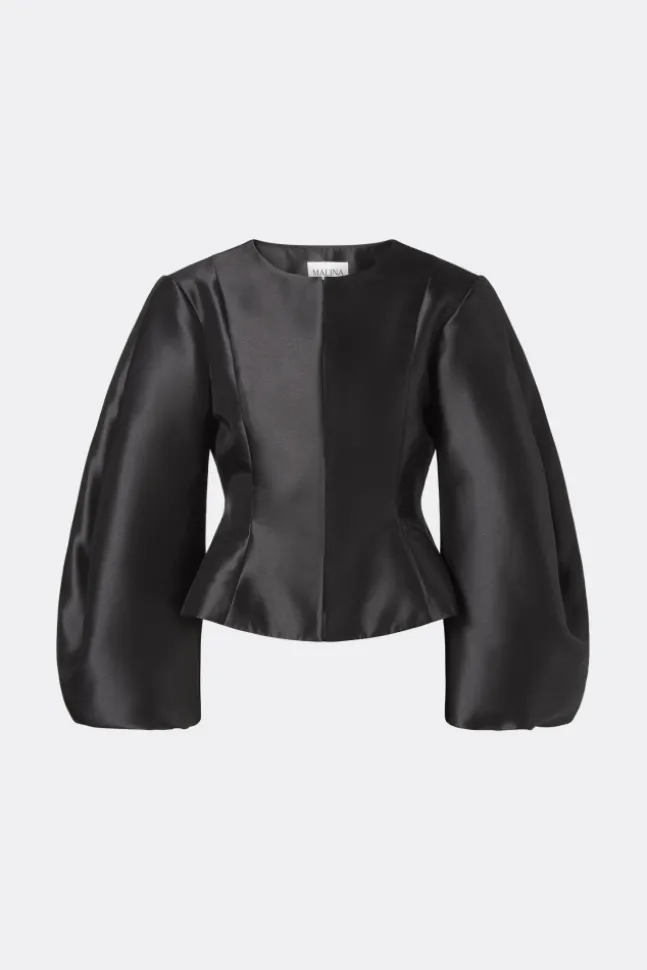 Vendela Balloon Sleeve Blouse Black