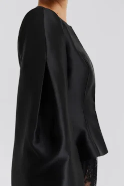 Vendela Balloon Sleeve Blouse Black