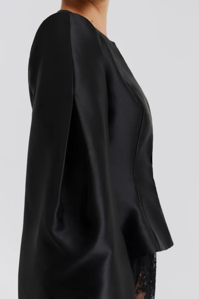 Vendela Balloon Sleeve Blouse Black