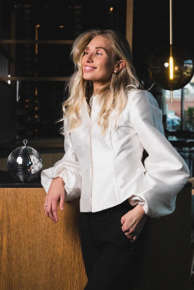 Vendela Balloon Sleeve Blouse Ivory