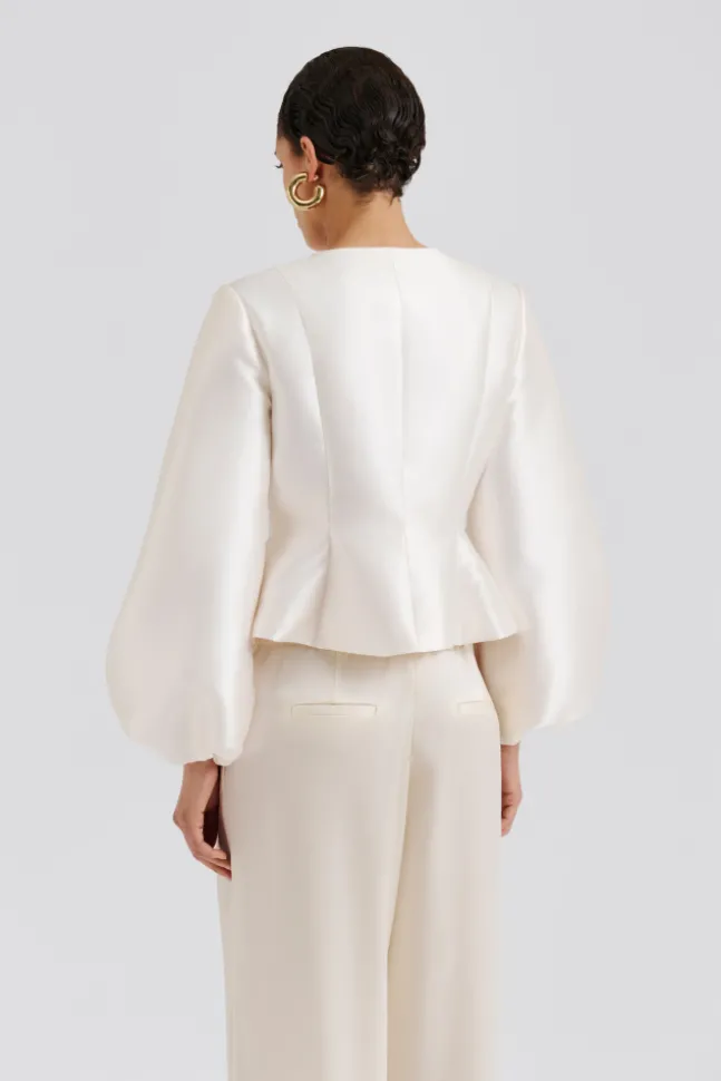 Vendela Balloon Sleeve Blouse Ivory