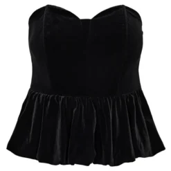 Vessi Velour Balloon Corsage Black