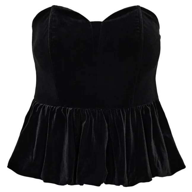 Vessi Velour Balloon Corsage Black