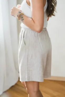 Viana Ginia HW Shorts Sand Melange