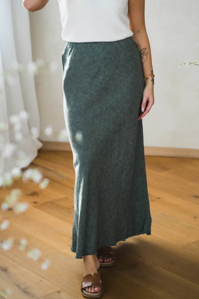 Viana Ginia Skirt Laurel W Melange
