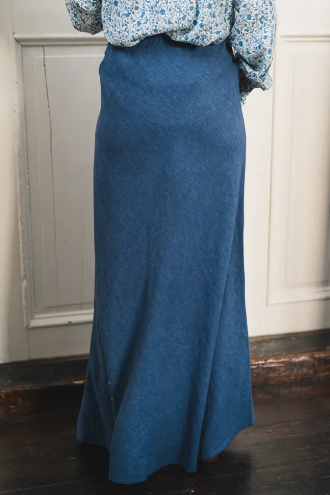 Viana Ginia Skirt V Indigo Melange