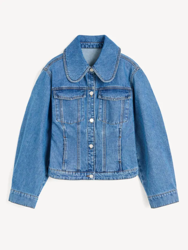 Villies Denim Jacket Mid Denim Blue