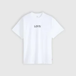 Vintage Fit Graphic Tee Logo White