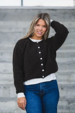 Vitow Cardigan Coffee Melange