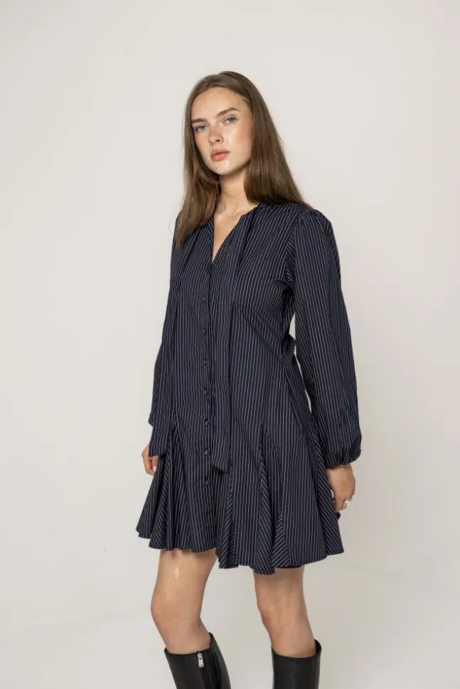 Vivienne Dress Pinstripe