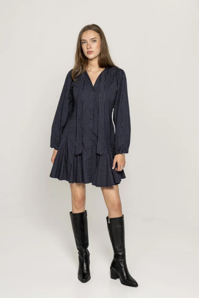 Vivienne Dress Pinstripe