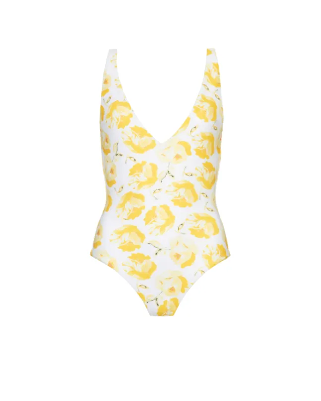 V-Neck Swimsuit Sunkissed