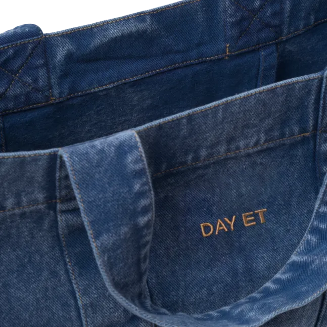 Washed Denim Cross Body Medium Denim