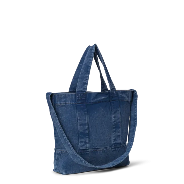 Washed Denim Cross Body Medium Denim