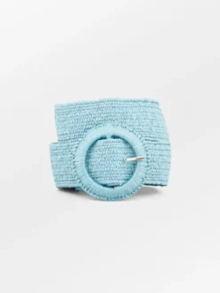 Wide Zia Belt Aqua Gray