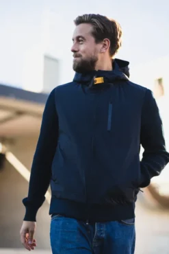 Willard Hooded Jacket Blue Navy