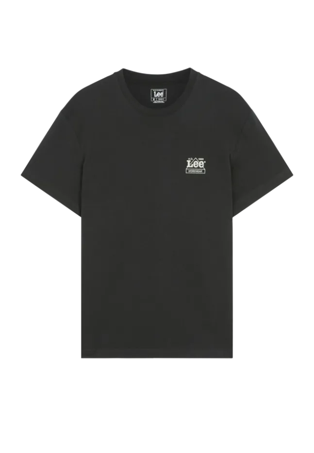 Workwear Crew Tee Washed Black