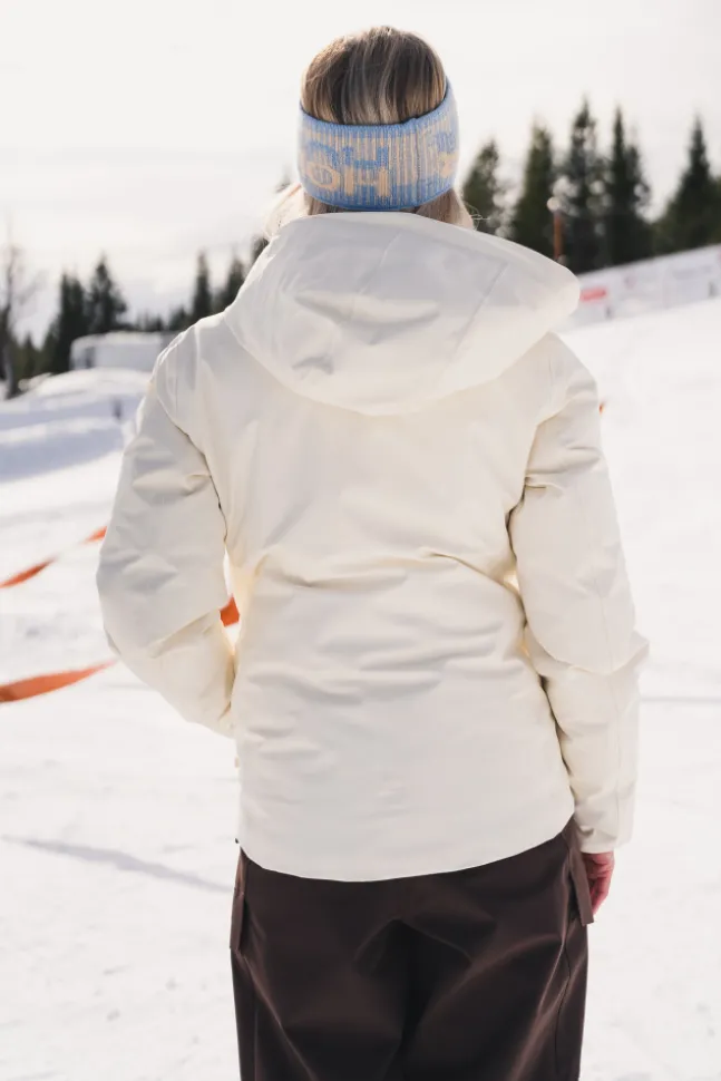 W Tryvann Light Down Jacket Ecru