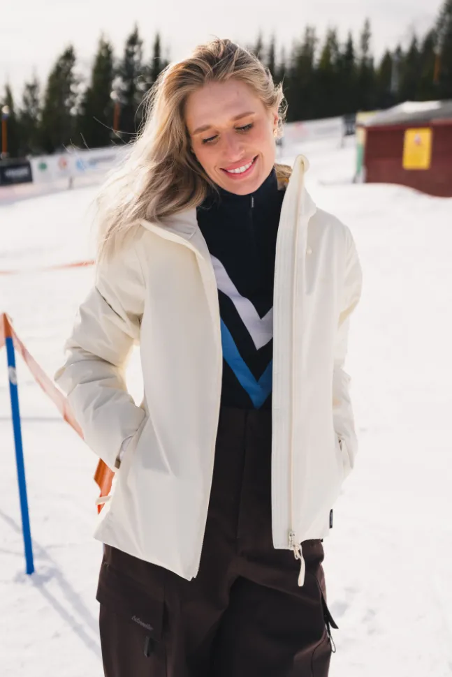 W Tryvann Light Down Jacket Ecru