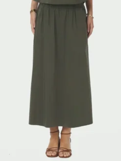 Yara Poplin Skirt Army