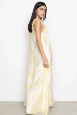 Zaha Dress Yellow Floral Print