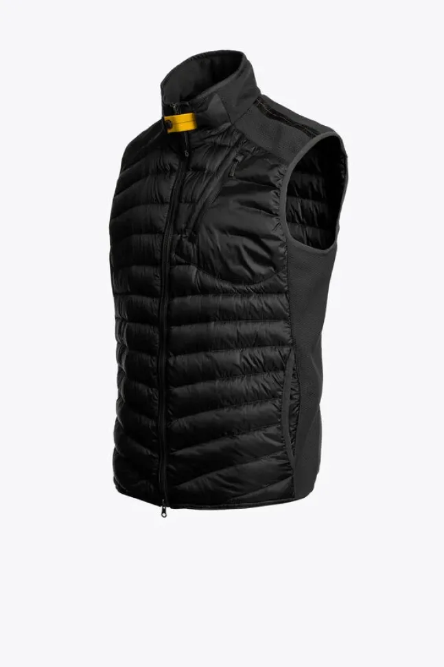 Zavier Fleece/Nylon Vest Black