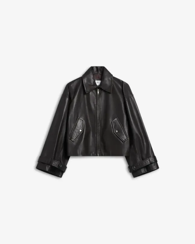 Zephyr Leather Jacket Espresso Brown